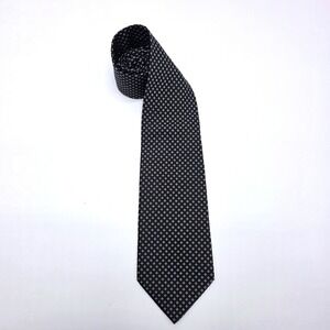 Zadi Andrew's Ties Milano Black Geometric‎ 100% Silk Necktie Made in Italy